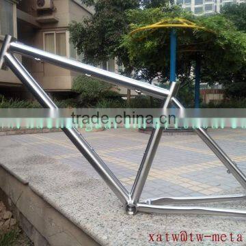 titanium mtb bicycle frame with post mout brake titanium 16" mtb bike frame 26er