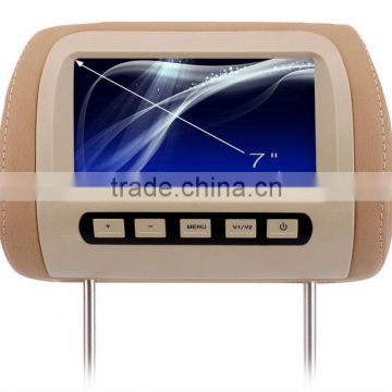 7 inch tft lcd monitor car headrest monitor with stable quality