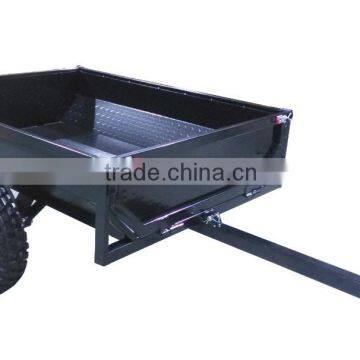 Completely welded Powder coated plate atv farm traler,box trailer,single axle trailer