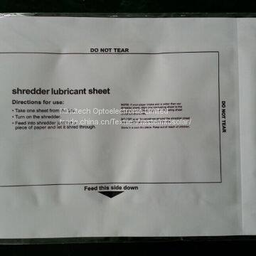 shredder cleaning sheet