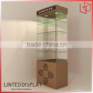 Floor standing glass high-grade multideck perfume display cabinet