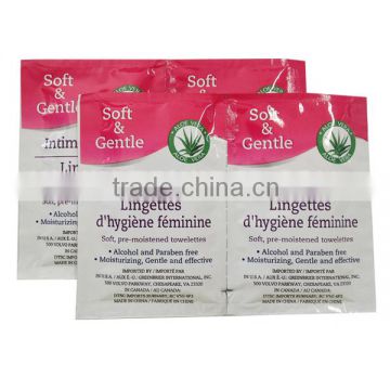 Individual Feminine Hygien Wipes Tissue