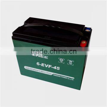 12v45AH sealed lead acid(SLA) rechargeable battery for bicycle