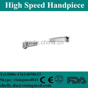 Dental High Speed Handpiece Knurled Large Torque Push Button 3 Water Spray 4 Hole Steel Bearing