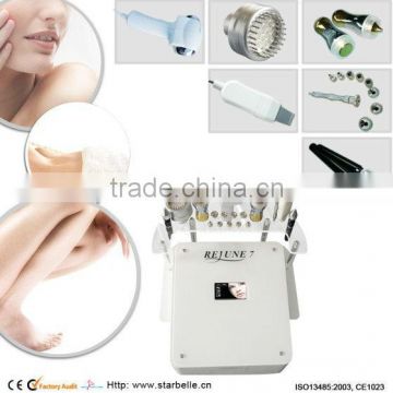 2014 ultrasonic skin scrubber bio galvanic and ultrasonic facial massager - rejune 7