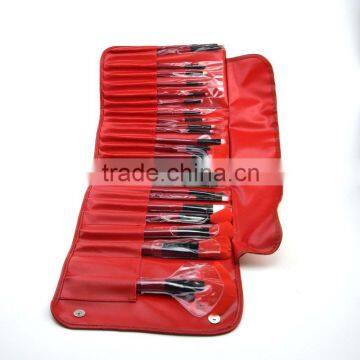 Classic Hot Styles! Wholesale Good 24pcs Wooden Soft Synthetic Hair Glitter Cosmetics Makeup Brush Set With Competitive Price !