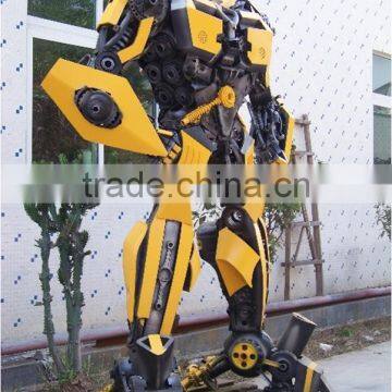 industrial plastic and steel Robot man models for sale
