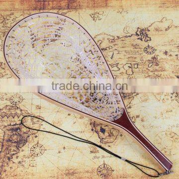 Chinese wooden frame rubber net landing net