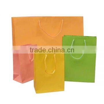 Colourful paper gift bag