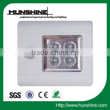 4led white square led pir motion sensor light with 4led