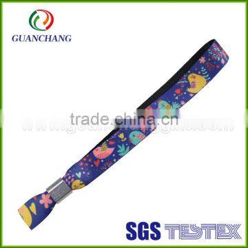 China Wholesale High Secure Fabric Wristband With Plastic Fastener photo-3
