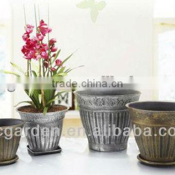 plastic flower pot painting designs