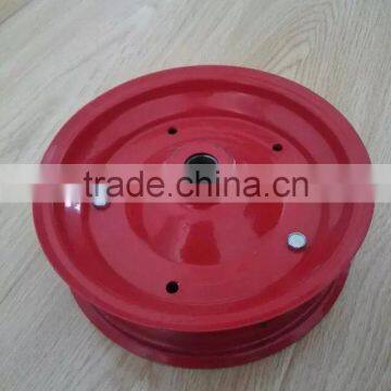 Red Metal Rim for Wheelbarrow Wheels Wheelbarrow Spare Parts 3.50-8 photo-2
