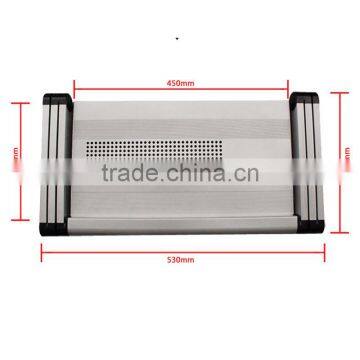 Adjustable Laptop Table/Portable Bed Tray Book Stand Dual Layer Tablet photo-3