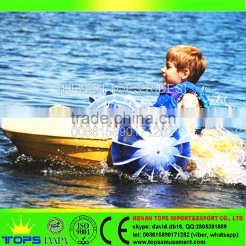 [HENAN TOPS] Hand Cranking Paddle Peddle Aqua Park Pedal Boat