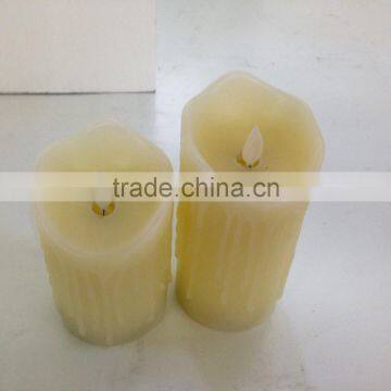 Flameless Dripping Moving Wick Led Candles With Remote Control Led Dancing Wick Candles With Timer photo-4