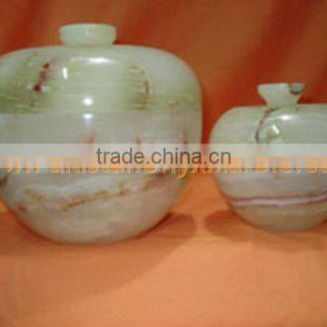 PAKISTAN FACTORY MADE ONYX CANDY JARS POTS HANDICRAFTS photo-6