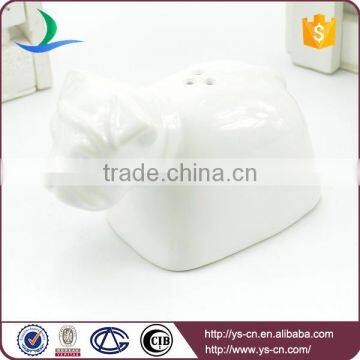 YSpp0010 Lovely Dog White Ceramic Salt and Pepper Shaker for Gifts photo-5