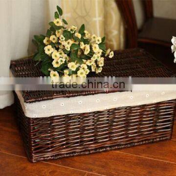 Handmade Brown Wicker Hamper Wholesale Wicker Clothes Hamper photo-3