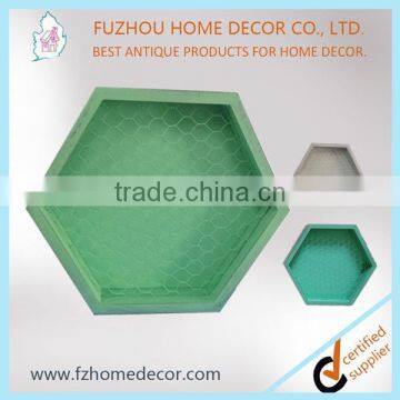 Hanging Wire Frame Shelf With Colorful Cube Sets photo-3