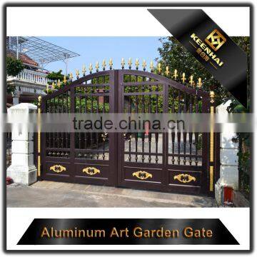 Custom Design Powder Coated Luxury Villa Garden Gate Cast Aluminum Gate