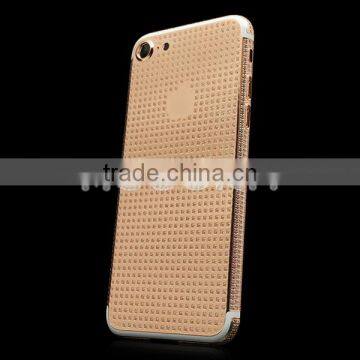 Luxury 24k Gold Plated Back Housing, Full Diamond Gold Housing for IPhone 7 photo-6