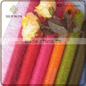 Hot sale Flower Decorative Silk Net Mesh Paper /flower warpiing paper