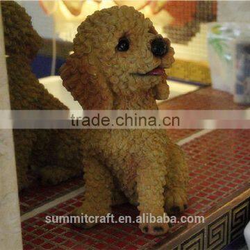 Artificial Funny Resin Poodle Dog Statues for Sale photo-4