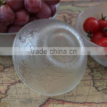 Leaves Frosted Effect Glass Bowl for Centerpieces photo-3