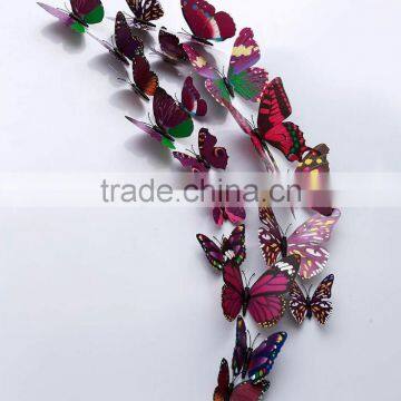 12PCS 3D Butterfly Wall Stickers Decoration Art Decorations 4 Size photo-3