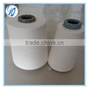 Raw white cotton spandex core spun yarn 16s ring spun