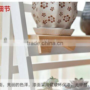 New Design High Quality Solid Wood Flower Shelf