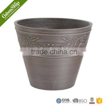 Antique Round Sculpture Ceramic 16' Garden Planter photo-4