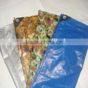 HDPE woven with LDPE coating CAMOUFLAGE PE TARPAULIN