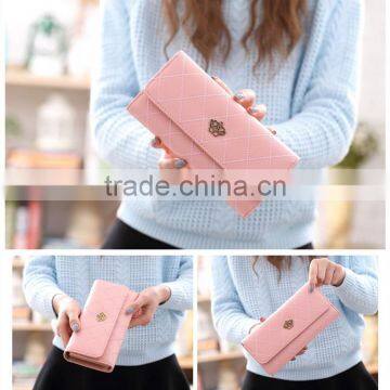 Wholesale Lovely Fashion Lady's Clutch Long Purse Leather Wallet Bag Men Cltch Handbag photo-2