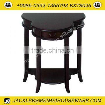 Semi-circle antique wooden coffee table