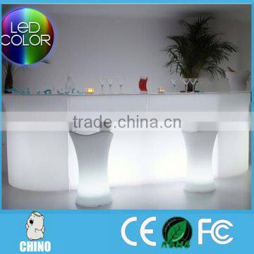 Outdoor event wedding bar counter glow bar counter