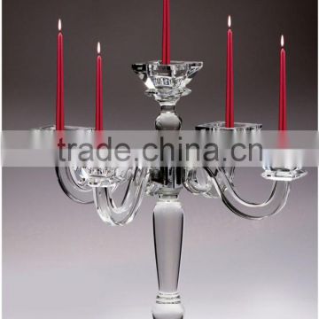 Cheap glass crystal candlestick holders