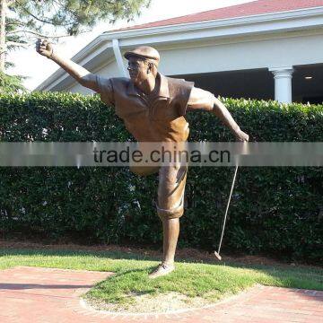 Bronze Sculpture Garden Statue - Life Sized Golfer Statue BS278A photo-2