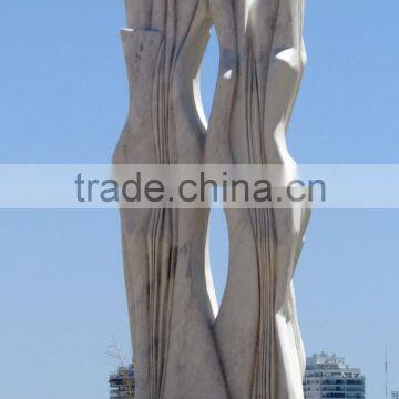 Modern garden decoration art craft natural marble abstract garden sculptures for sale