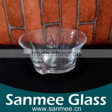 Wholesale Quadrangle Clear Glass Bowl,Glass Candleholder