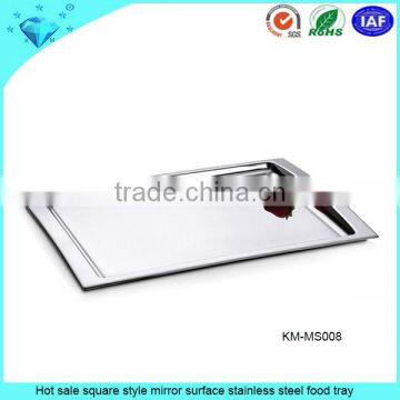 Wholesale Custom Tea Tray Stainless Steel Snack Serving Tray photo-5