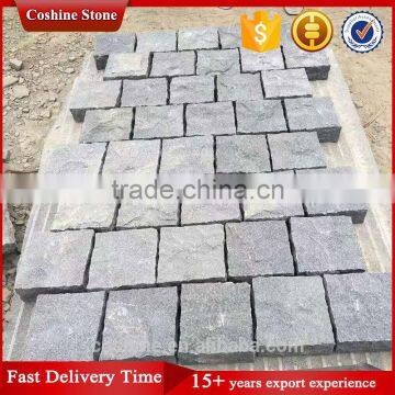 Public square use six side split finished G654 black network stone