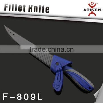Hot Sale 3Cr14 Fillet Knife TPR+PP Handle With Sheath Fishing Knife Tools photo-3