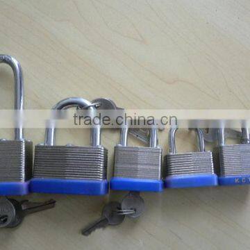 50mm/60mm Keyed Different or Keyed Alike Solid Aluminium Laminated Padlock With Hardened Chrome-plated Steel Shackle photo-6