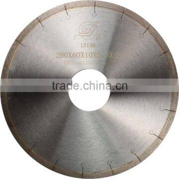 segmented diamond blade for tile/ceramic/porcelain/ 260mm diamond saw blade for porcelain/diamond tool manufacturer