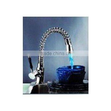 RGB LED kitchen water faucet