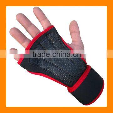 Full Palm Protection Neoprene Grips With Slicone Dots Power Lifting Weight Grips