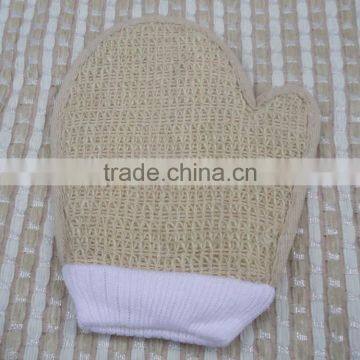 Hot Selling Natural Loofah Bath Gloves for Bath Spa and Shower