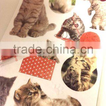 Cat Design Sticker, Lovely Cat Sticker for Decoration, Vivid Animal Decorative Shinny Glitter Sticker photo-4